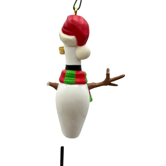 Vintage Hallmark 1997 Keepsake Ornament Snow Bowling Pin Snowman QX6395 - Picture 8 of 8